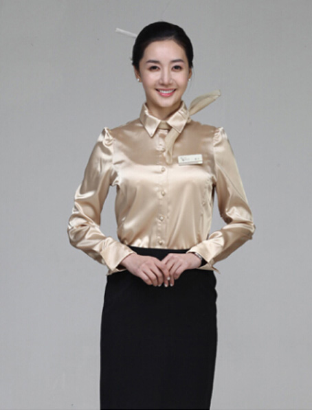 重慶定做長(zhǎng)袖雪紡襯衣女式